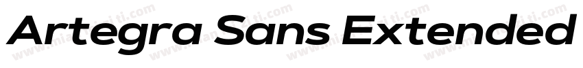 Artegra Sans Extended Alt Black Ita字体转换